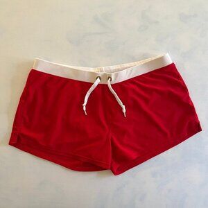 Bright Red 2.5" Men's Swimwear Shorty Shorts